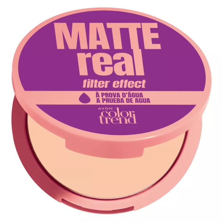 Pó Compacto Facial Color Trend Matte Real À Prova D’Água