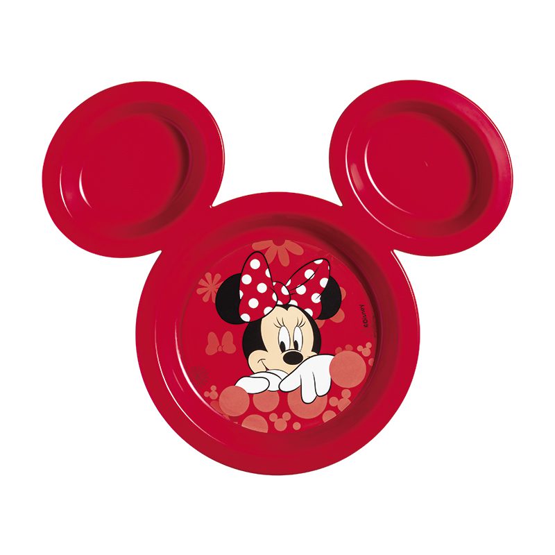 Prato com Orelhas e Divisórias Minnie