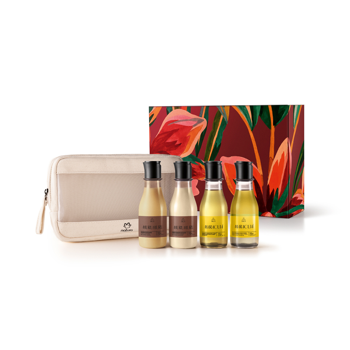 Presente Natura Ekos Cabelo e Corpo com Nécessaire