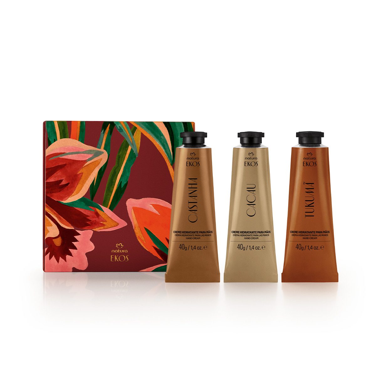 Presente Natura Ekos Cremes para Maos 3 produtos