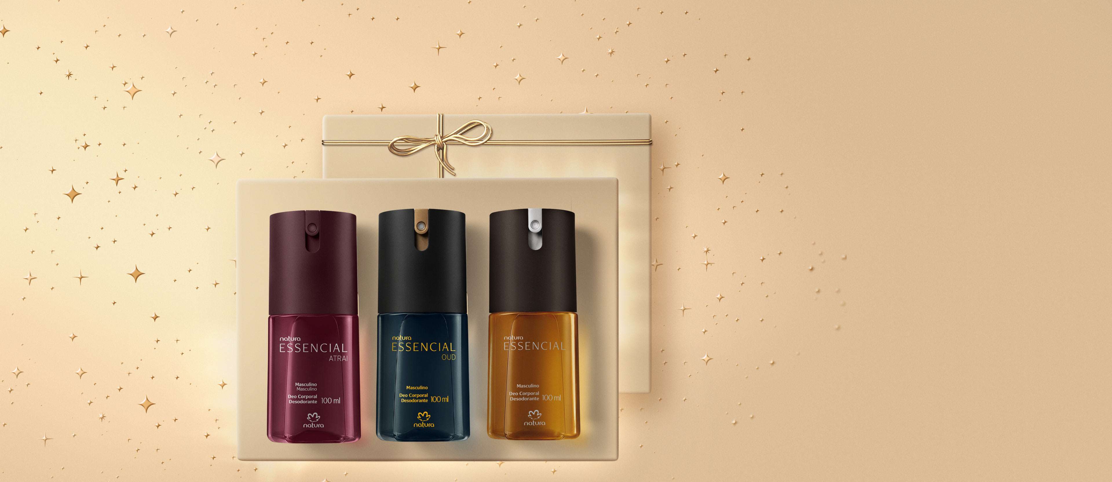 Presente Natura Essencial Trio de Desodorantes Masculino 3 unidades
