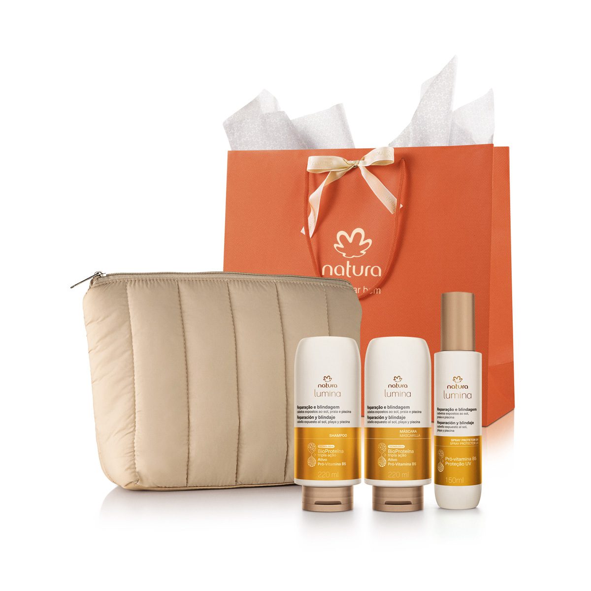 Presente Natura Lumina Blindagem Verao 4 produtos