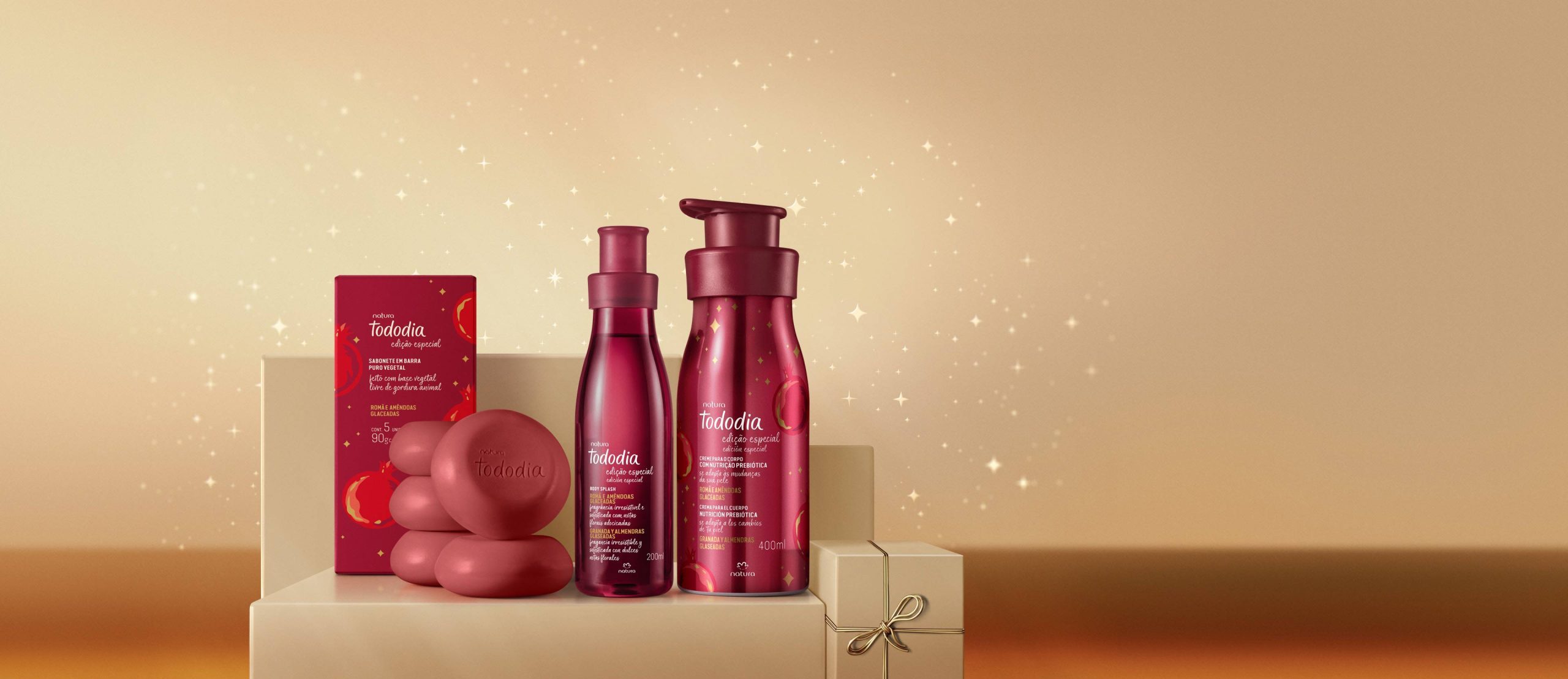 Presente Natura Tododia Romã e Amêndoas Glaceadas (3 produtos) 1 Presente Natura Tododia Roma e Amendoas Glaceadas 3 produtos scaled