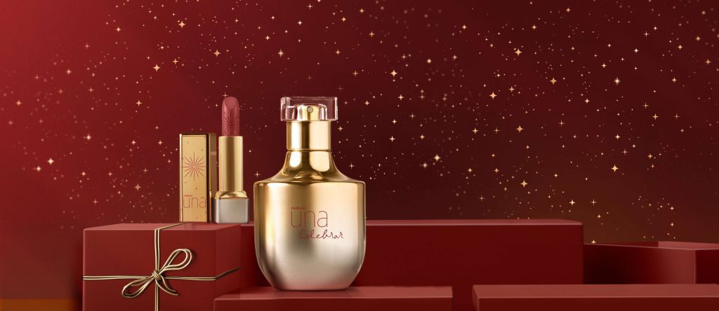 Presente Natura Una Celebrar com Batom Nude (2 produtos)