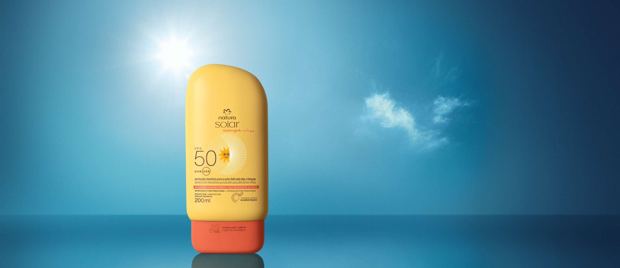 Protetor Solar Infantil FPS 50 Natura Solar scaled