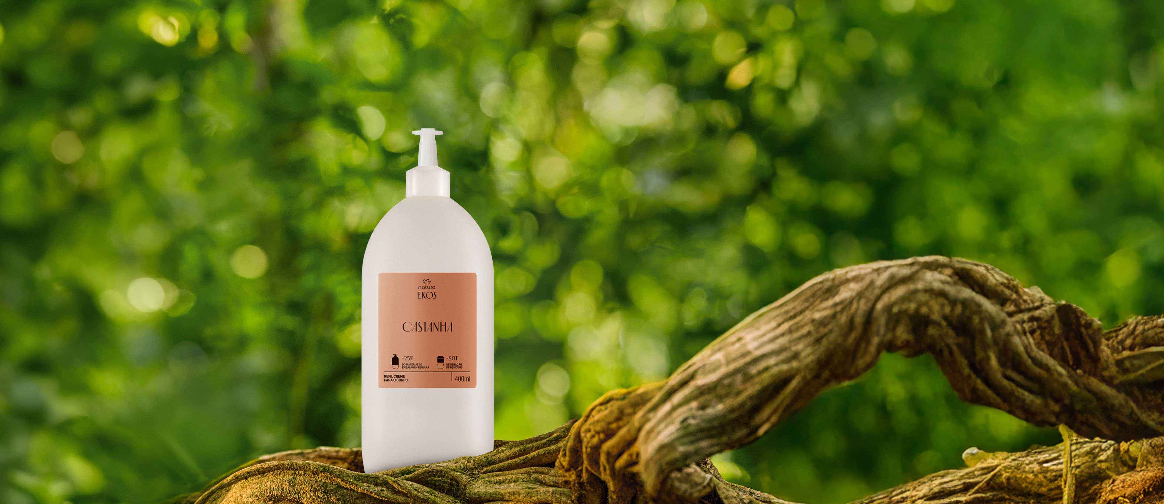 Refil Creme Desodorante Hidratante para o Corpo Ekos Castanha 2 Embalagem do Refil Creme Desodorante Hidratante Ekos Castanha