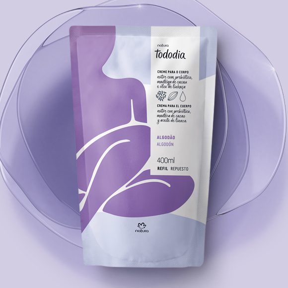 Refil Creme Desodorante Nutritivo Para O Corpo Tododia Algodao 400 ml