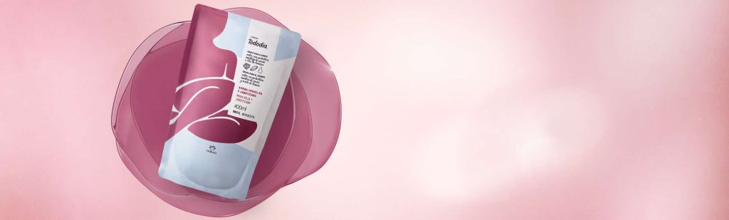 Refil Creme Desodorante Nutritivo para o Corpo Tododia Amora Vermelha e Jabuticaba