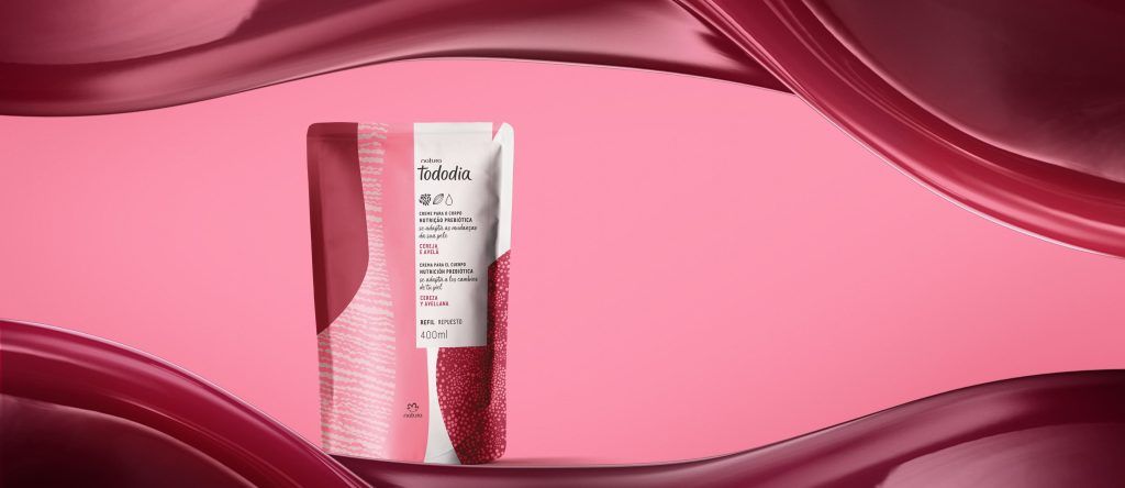Refil Creme Desodorante Nutritivo para o Corpo Tododia Cereja e Avelã