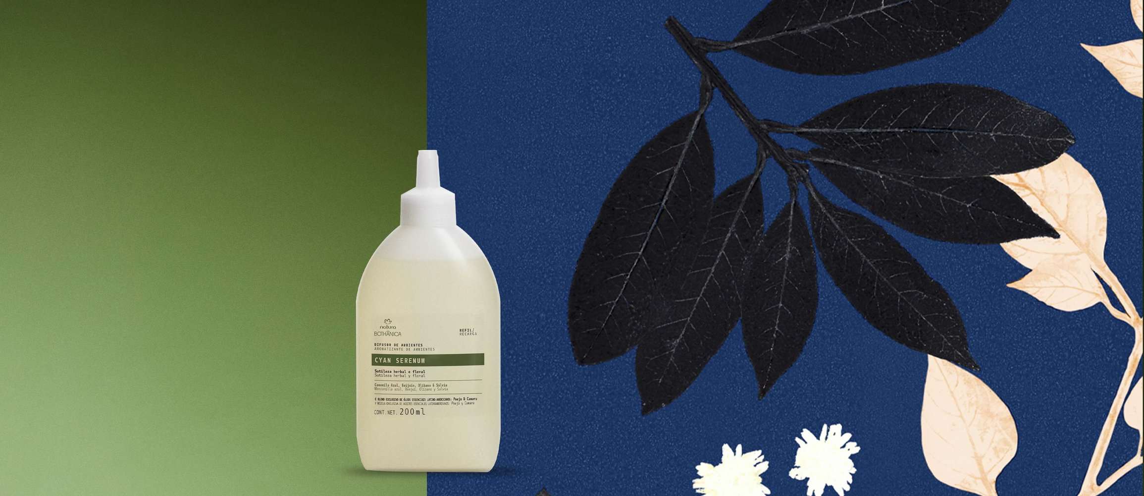 Refil Difusor de Ambiente Natura Bothanica Cyan Serenum