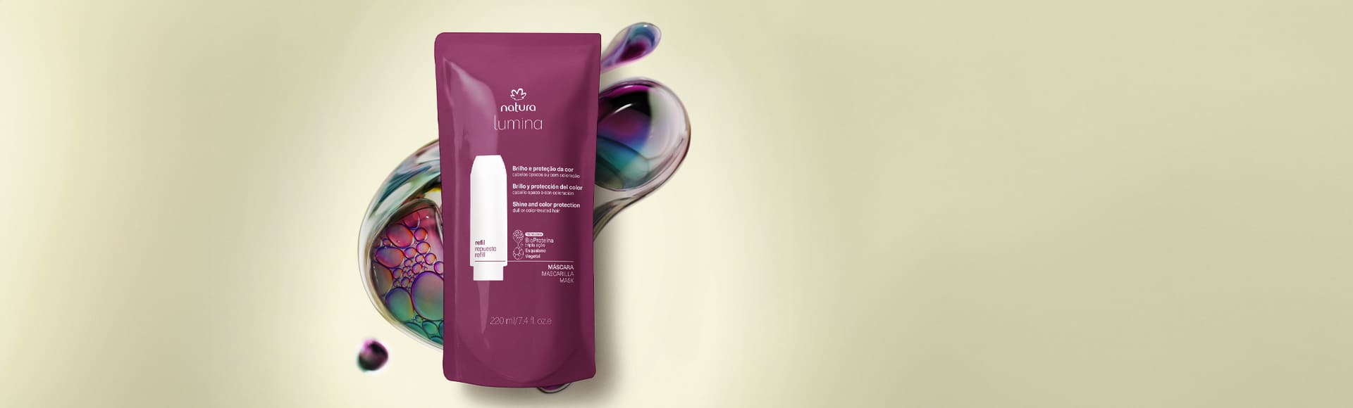 Refil Mascara de Blindagem para Brilho e Protecao da Cor