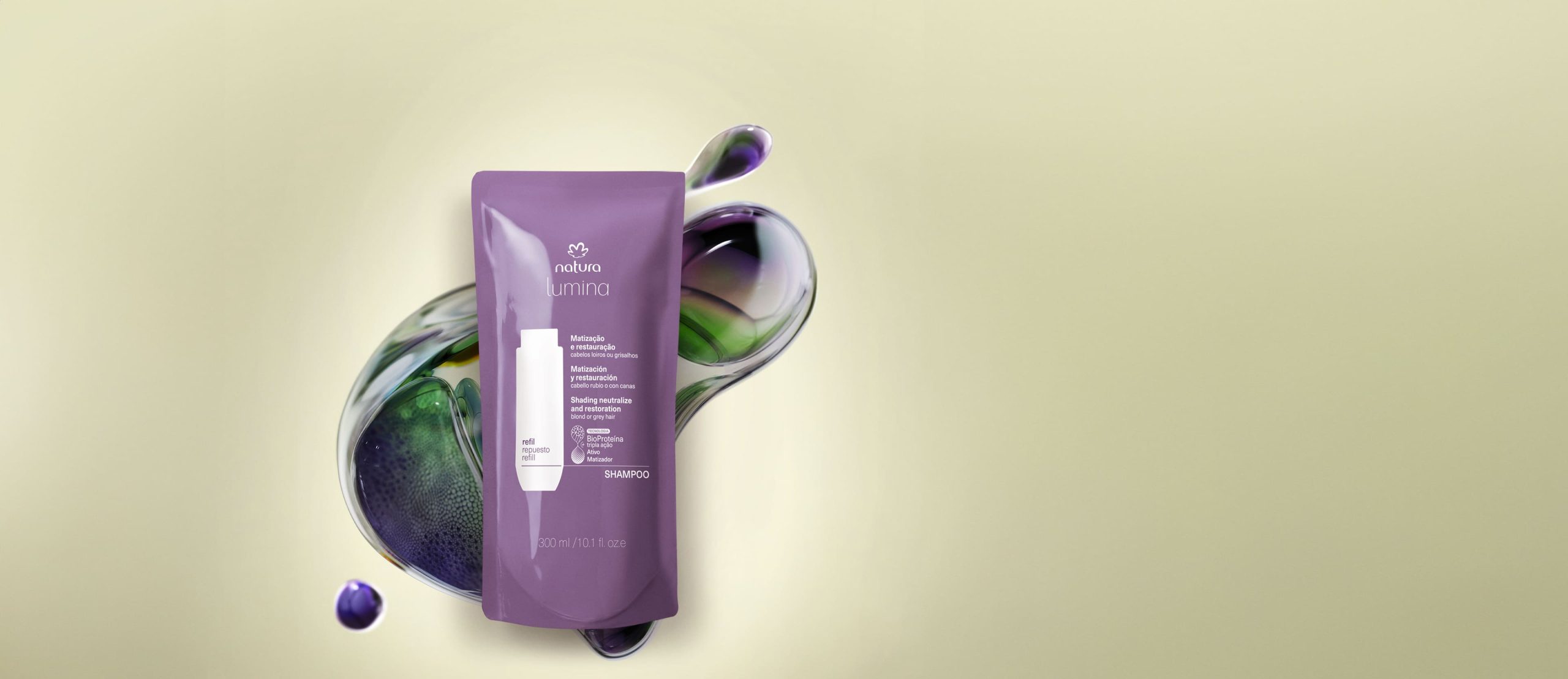 Refil Shampoo Lumina Matizador para Matizacao e Restauracao scaled