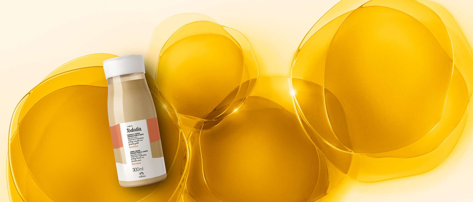 Sabonete Liquido Cremoso para o Corpo Tododia Macadamia