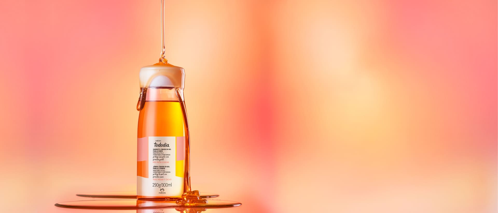 Sabonete Liquido em Gel Tododia Noz Peca e Cacau