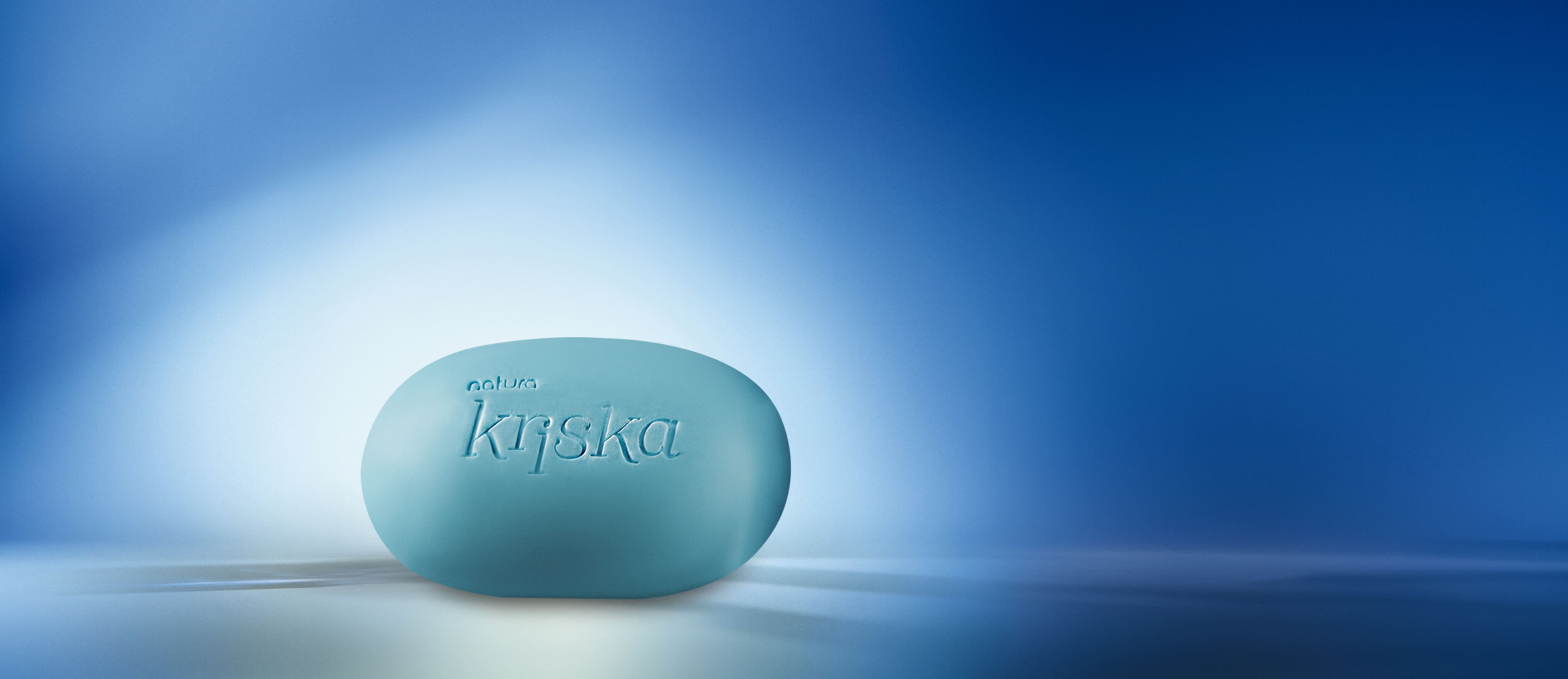 Sabonete Kriska Jeans em embalagem elegante