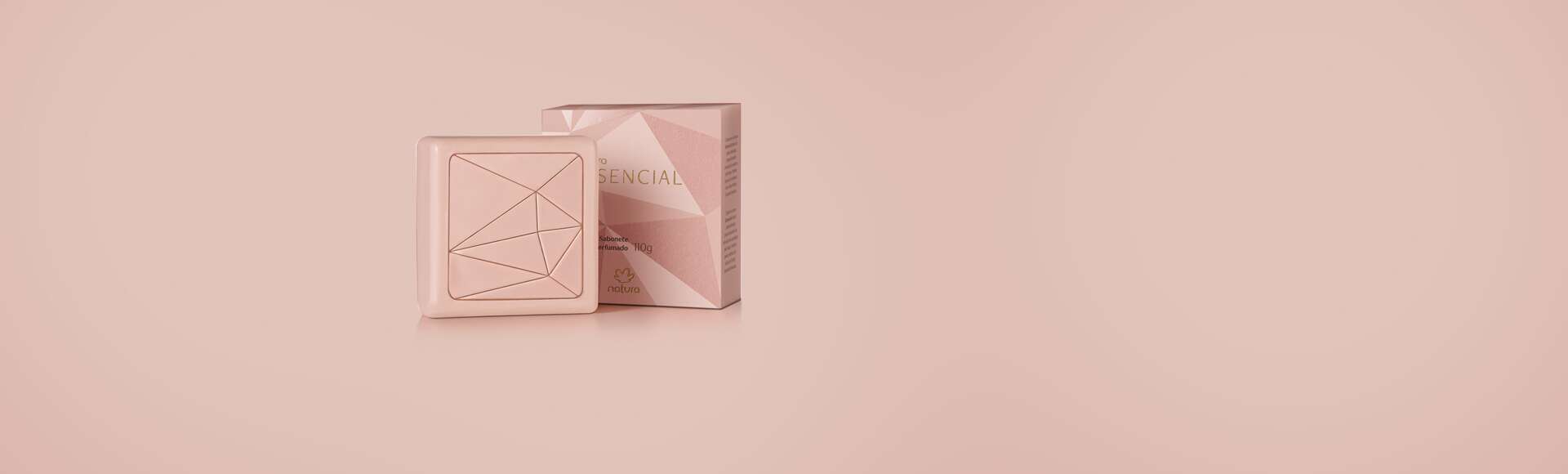 Sabonete em Barra Puro Vegetal Essencial 110 g 2 Sabonete Essencial Natura em embalagem elegante