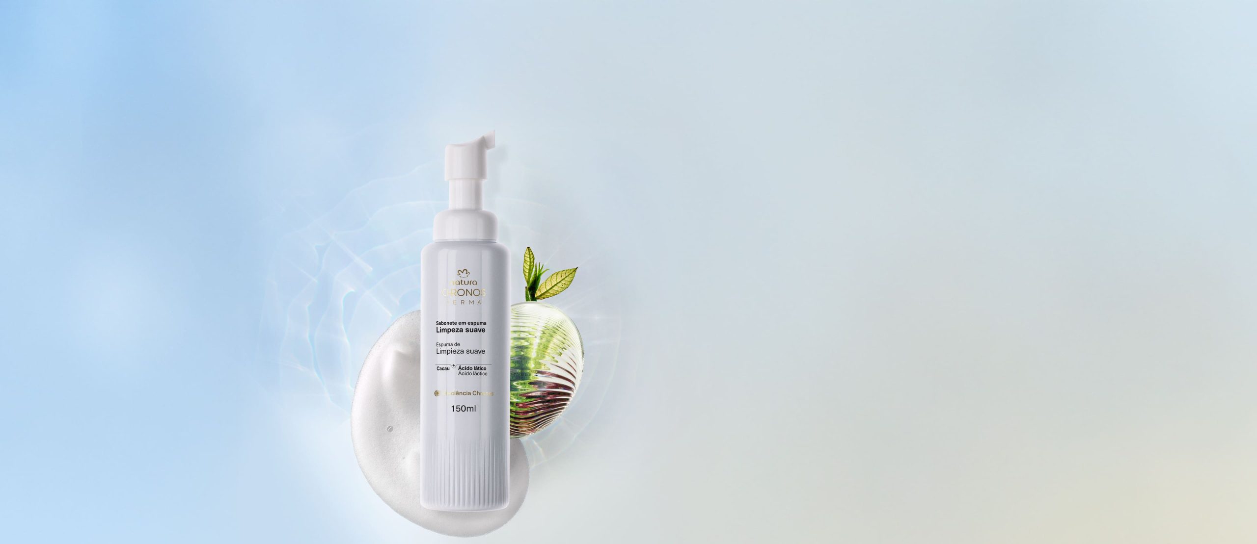 Sabonete em Espuma Limpeza Suave Chronos Derma scaled