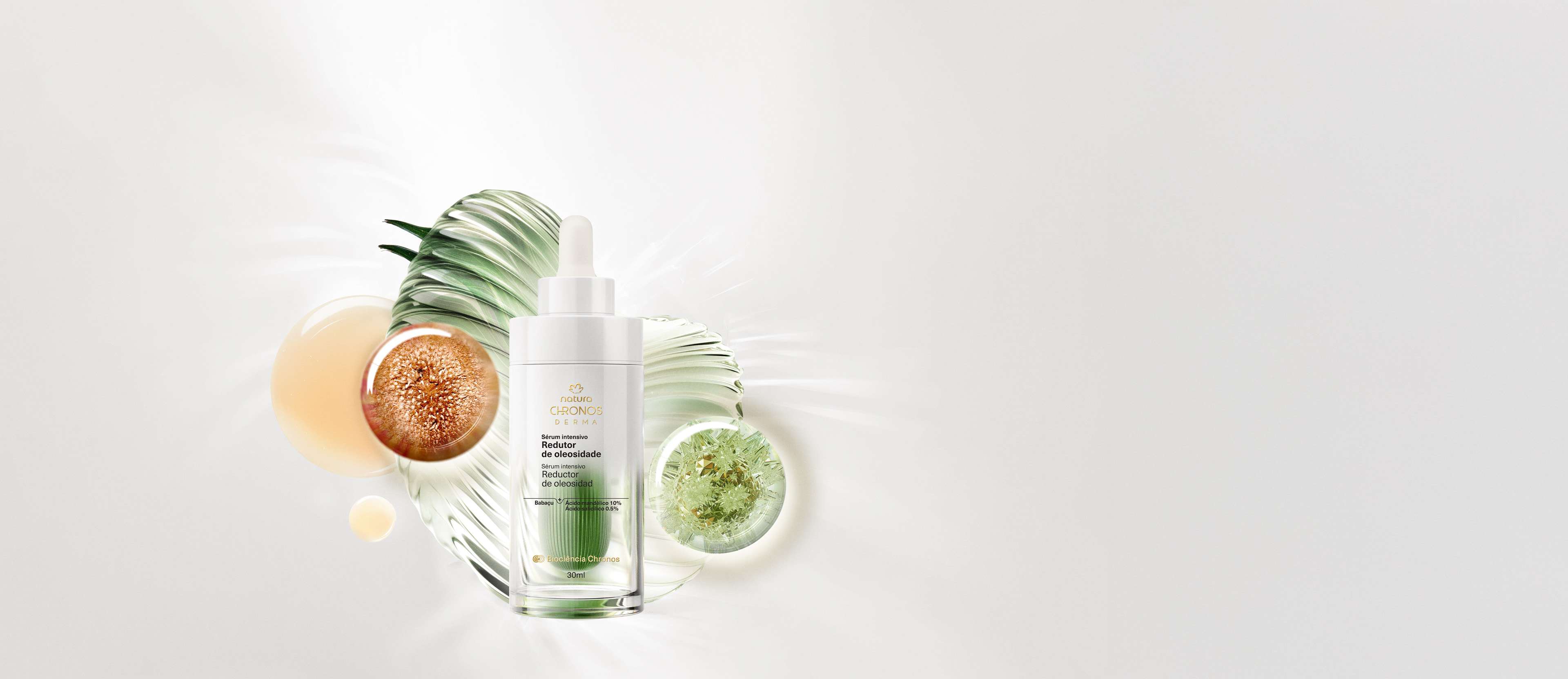 Sérum Intensivo Redutor de Oleosidade Chronos Derma em embalagem elegante