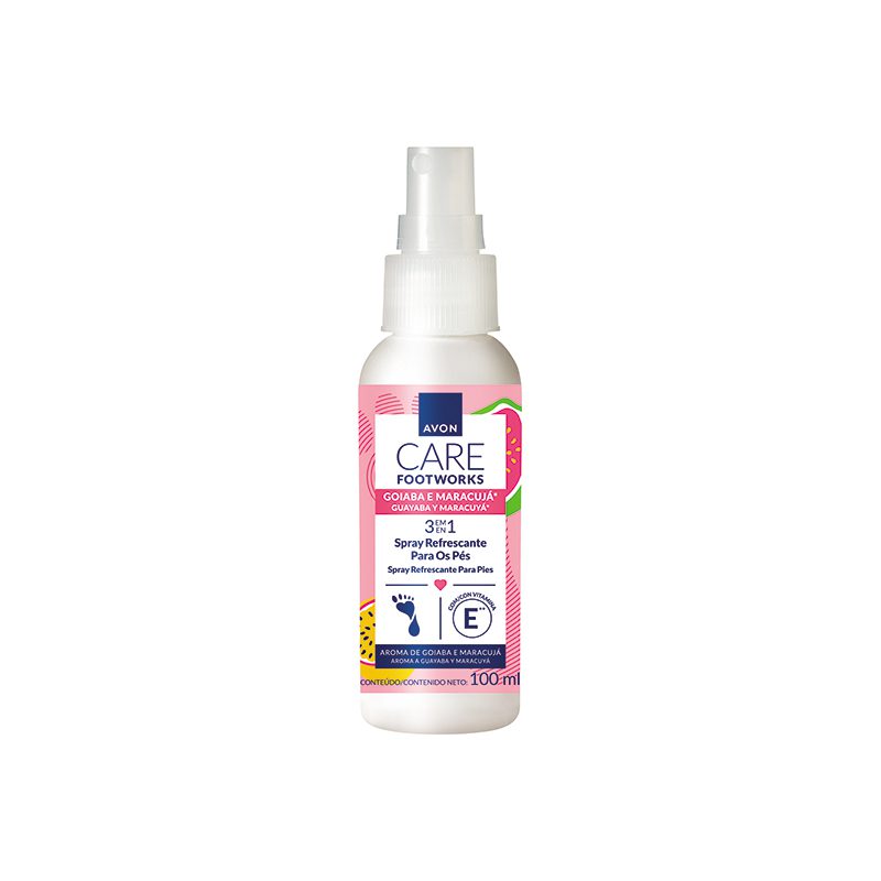 Spray Refrescante para os pés Goiaba e Maracujá