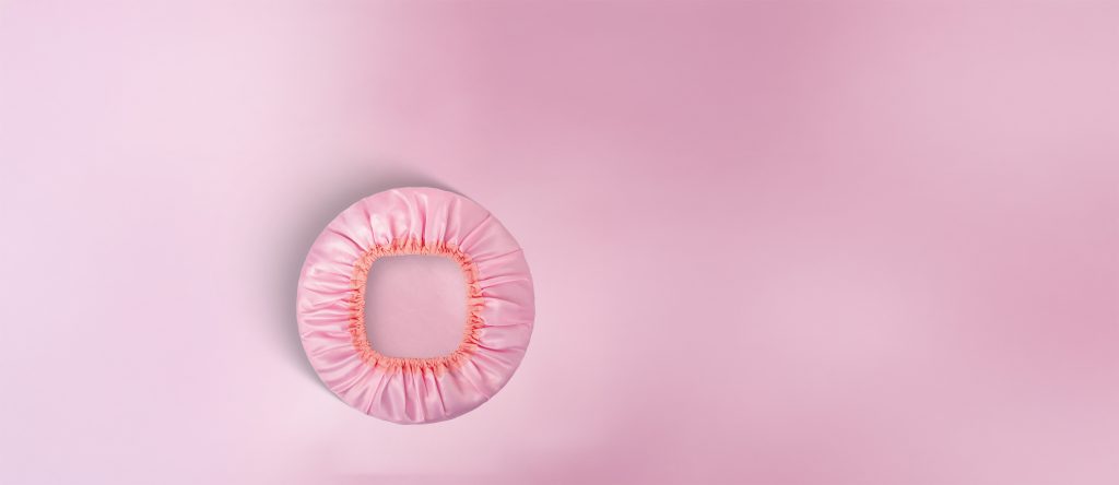 TOUCA DE CETIM ROSA
