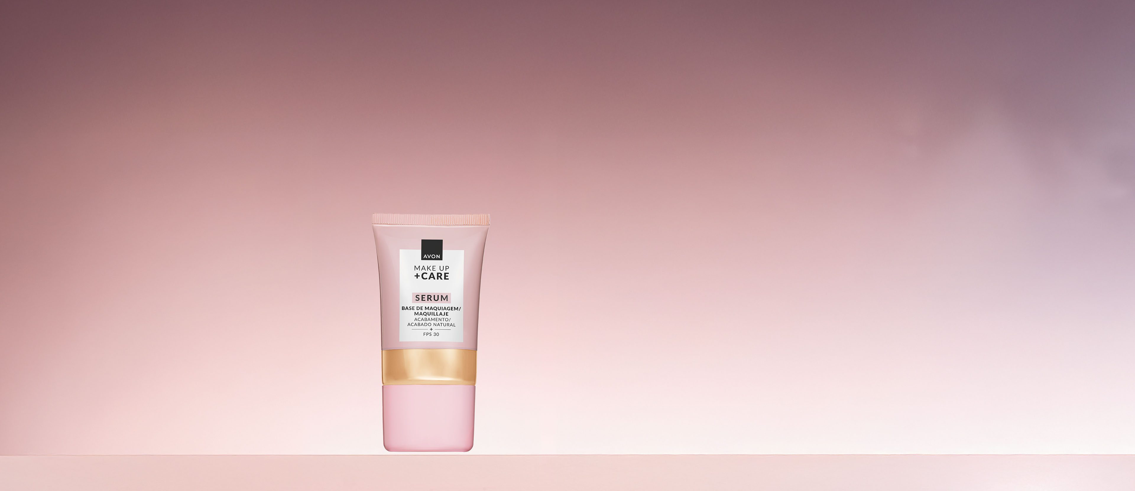 Tratamake Base Sérum Radiante 2 Banner da Base Sérum Tratamake FPS 30 Avon