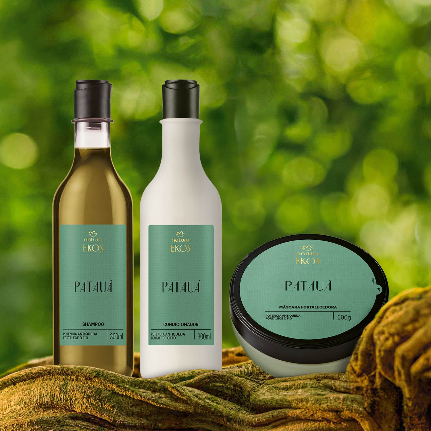 Kit Ekos Patauá Shampoo, Condicionador e Máscara 3 Shampoo Ekos Patauá fortalecendo fios