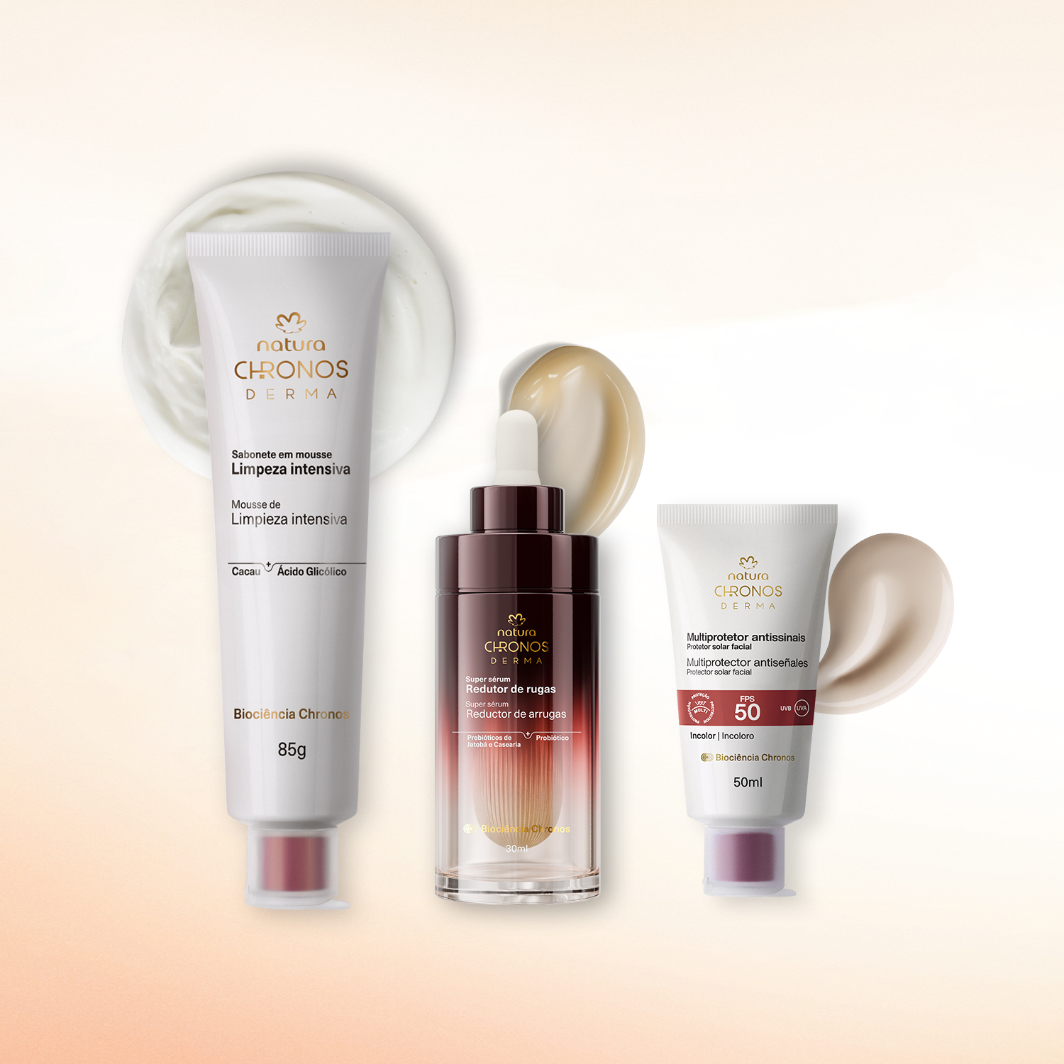 Sabonete em Mousse Chronos Derma