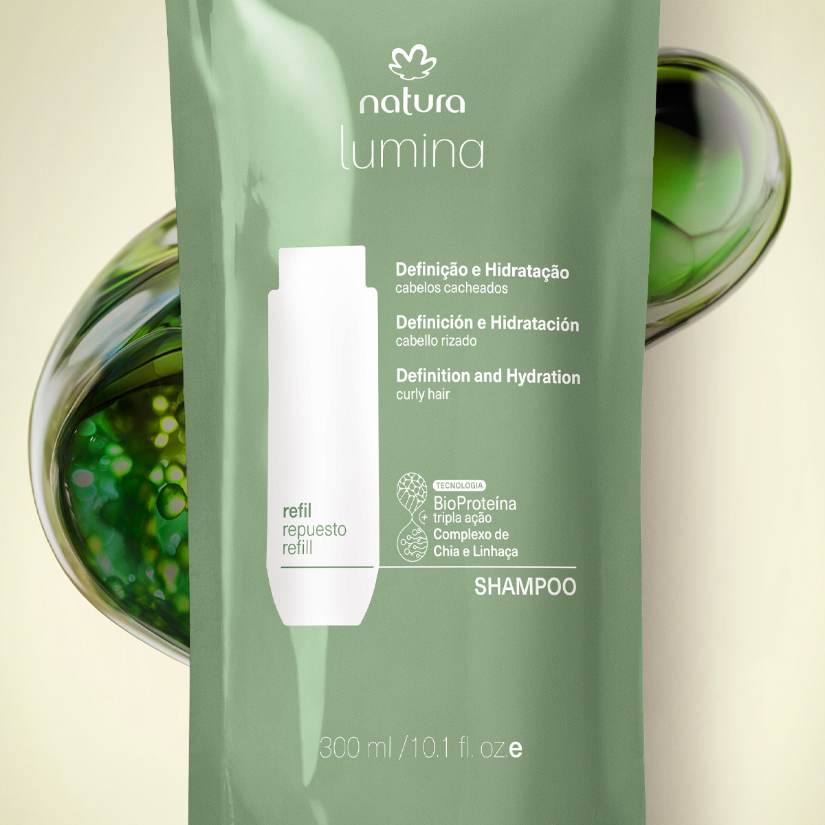 Cachos hidratados com Lumina