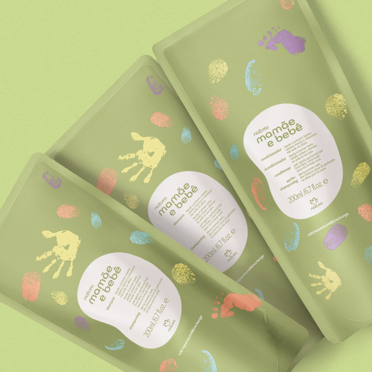 1767256354 414 Kit Refis Shampoo e Condicionador Mamae e Bebe 3 produtos