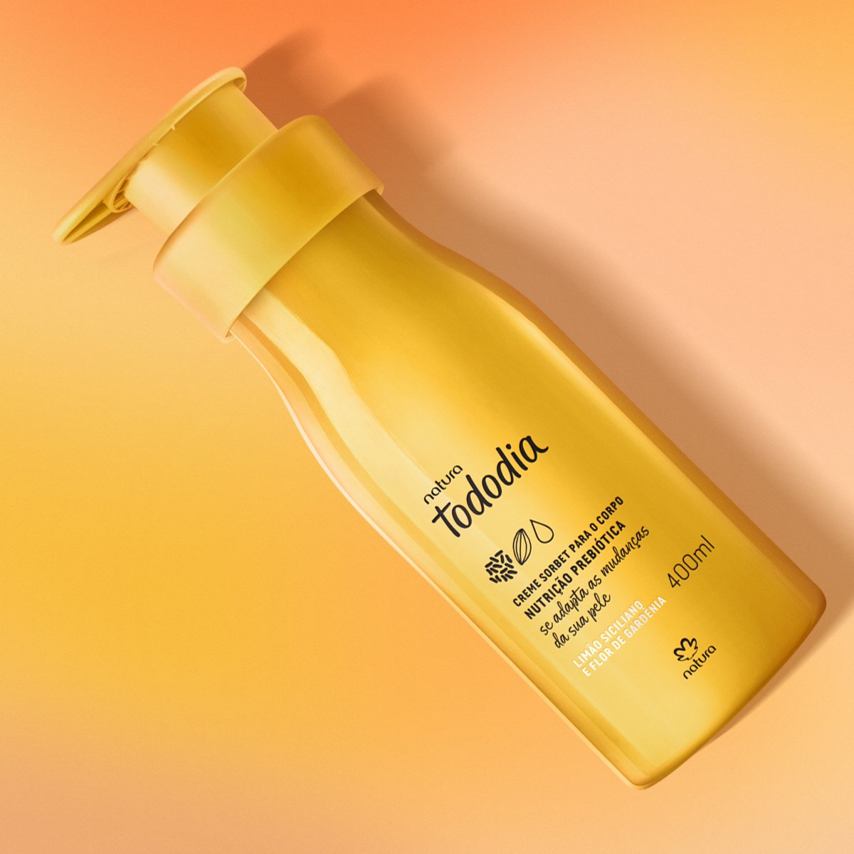 Creme Desodorante Nutritivo Tododia Limão Siciliano e Flor de Gardênia 5 Ingredientes e aplicação do Creme Tododia em ação