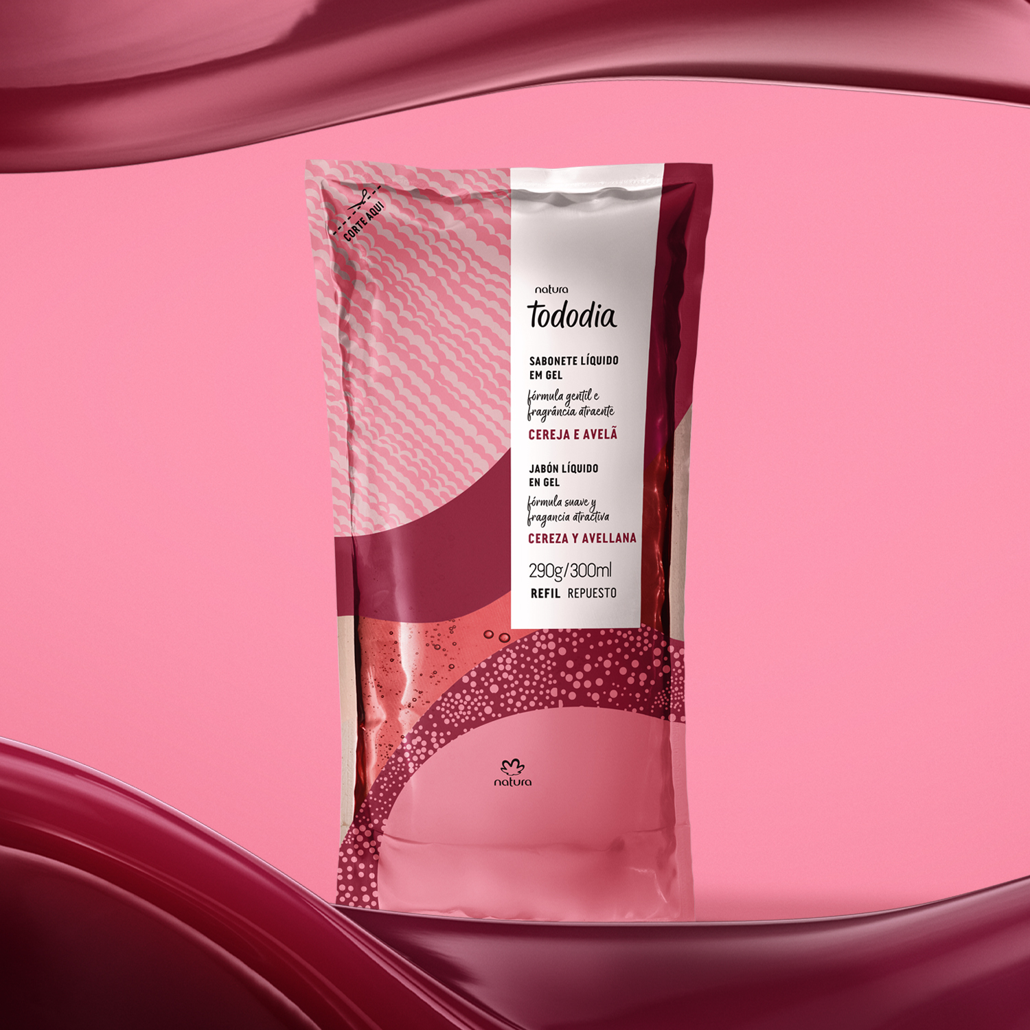 1767733405 713 Refil Sabonete Liquido em Gel Tododia Cereja e Avela