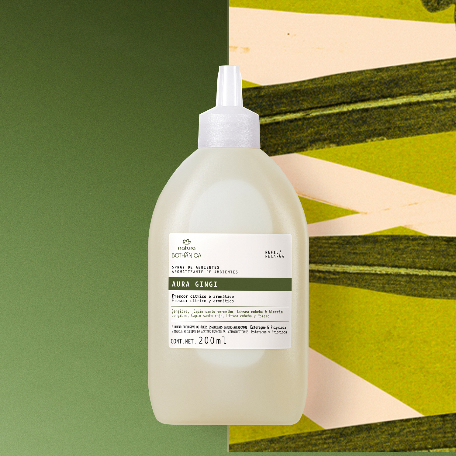 1767762590 120 Refil Spray de Ambientes Bothanica Aura Gingi 200 ml