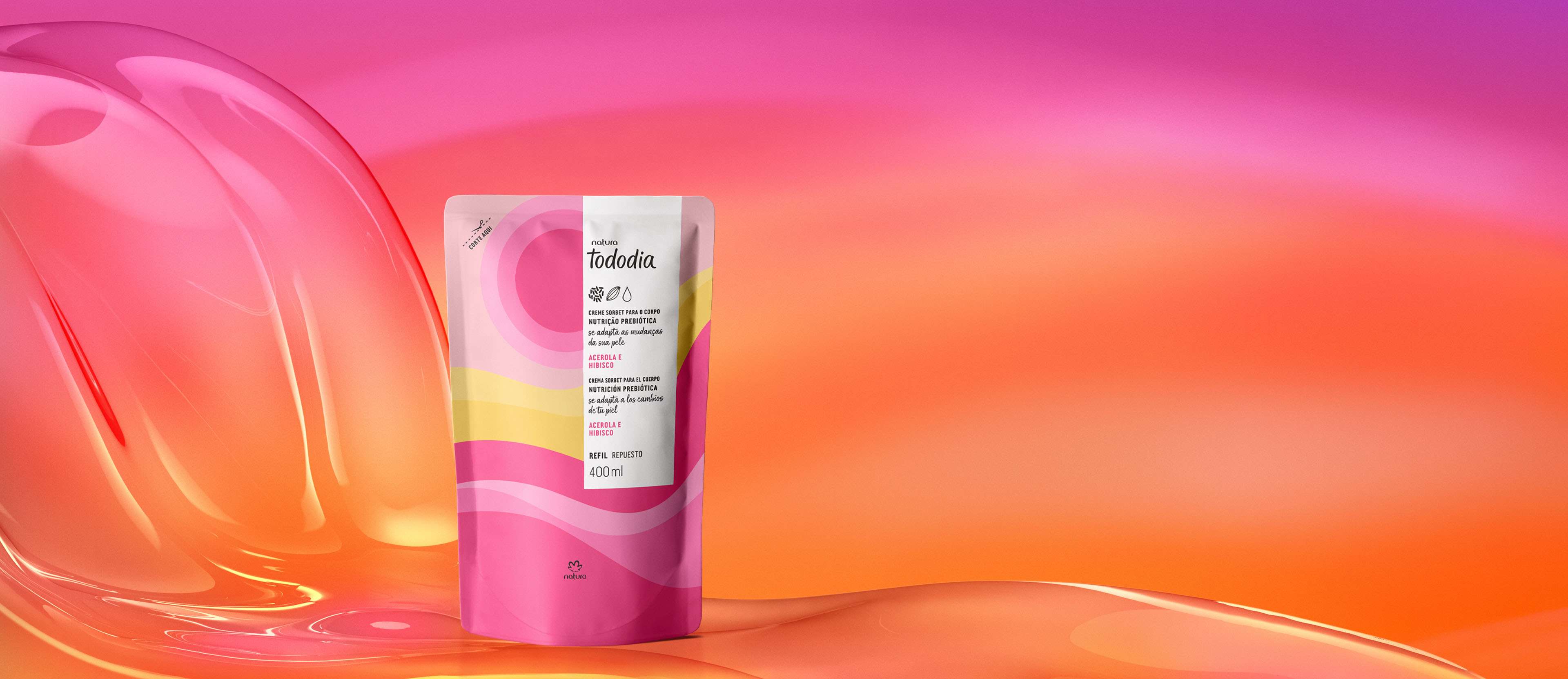 1767906928 631 Refil Creme Sorbet Desodorante Nutritivo para o Corpo Tododia Acerola