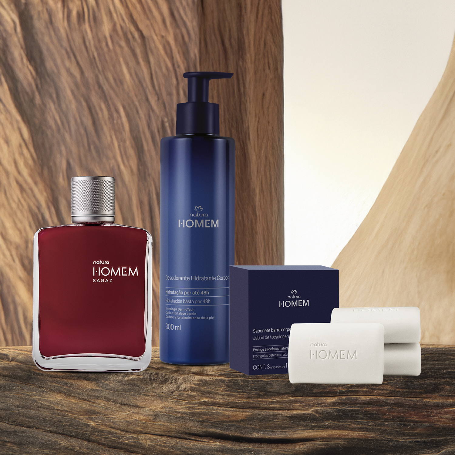 1767910223 322 Kit Natura Homem Sagaz 3 produtos