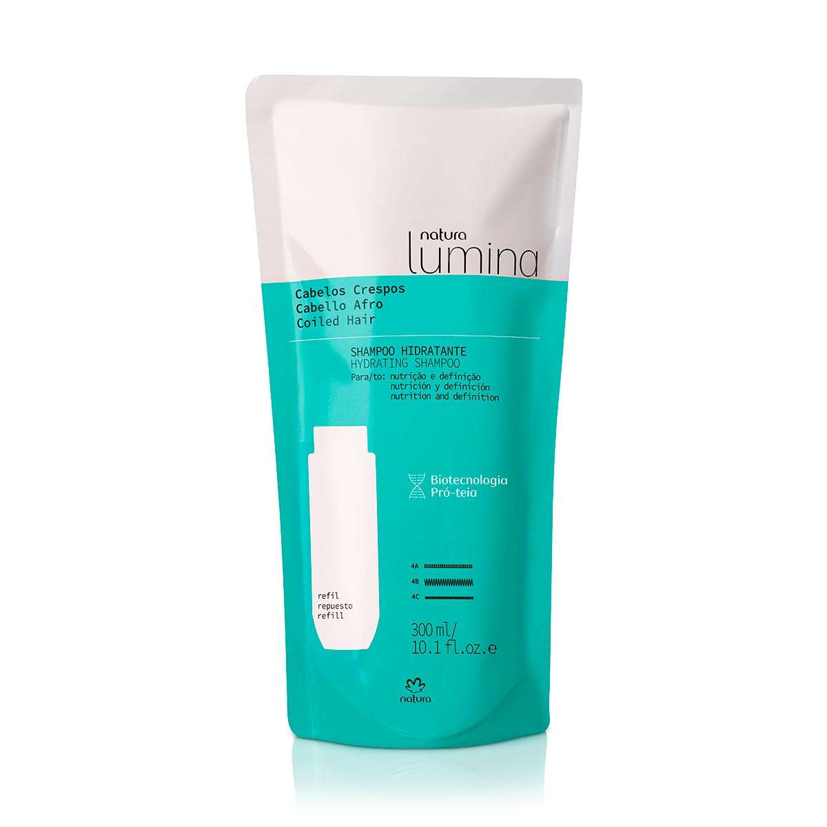 1767932022 403 Refil Shampoo Hidratante para Cabelos Crespos Lumina