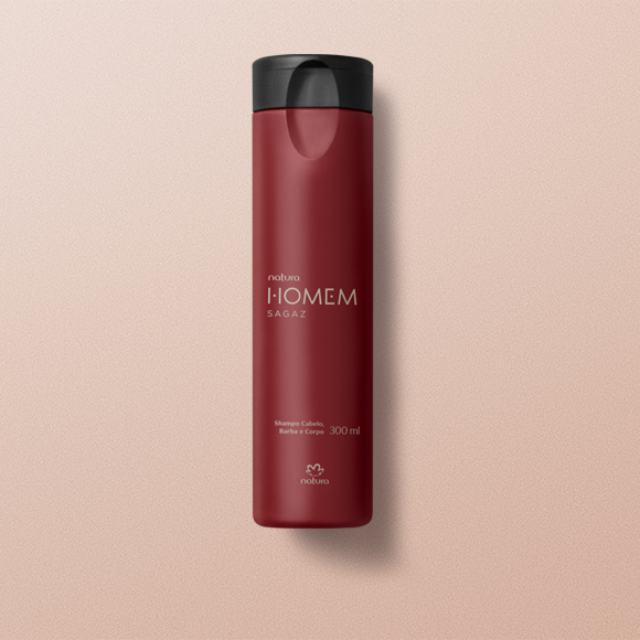 1767934637 497 Shampoo Cabelo Barba e Corpo Natura Homem Sagaz 300 ml