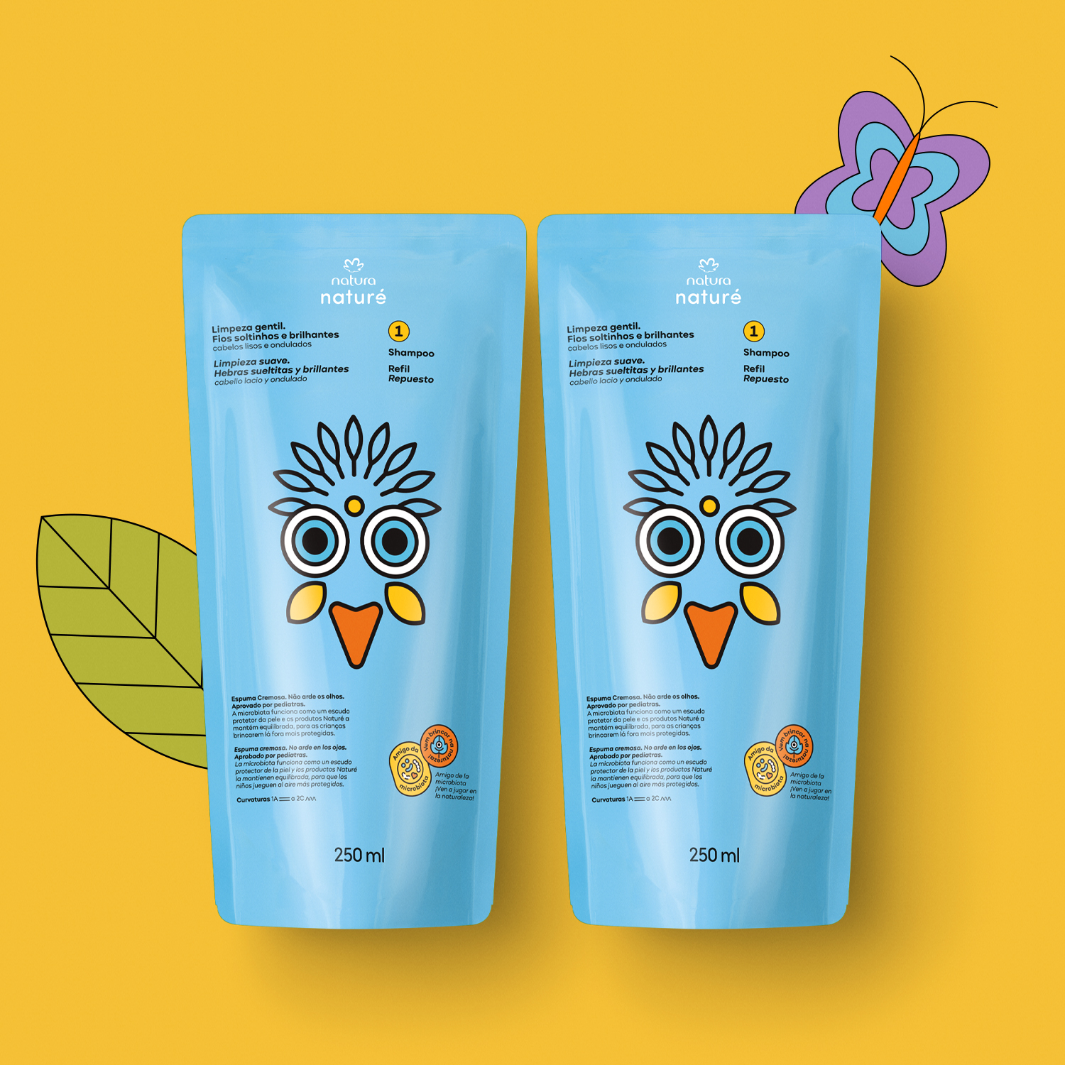 1767951154 26 Kit Refil Shampoo para Cabelos Lisos e Ondulados Nature 2