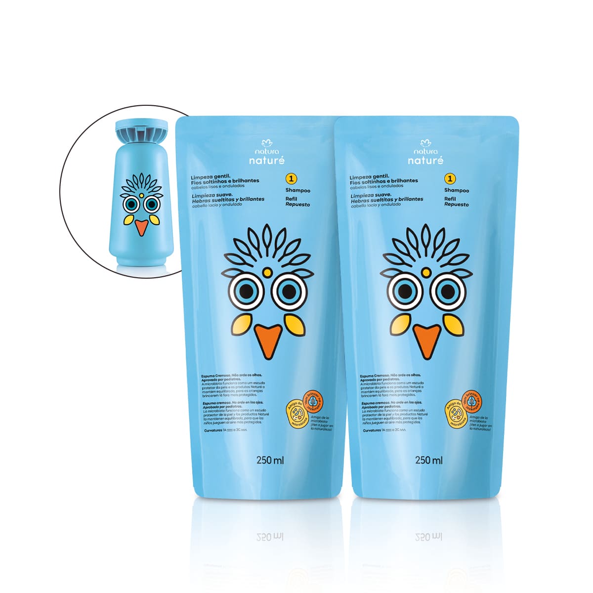 1767951154 47 Kit Refil Shampoo para Cabelos Lisos e Ondulados Nature 2