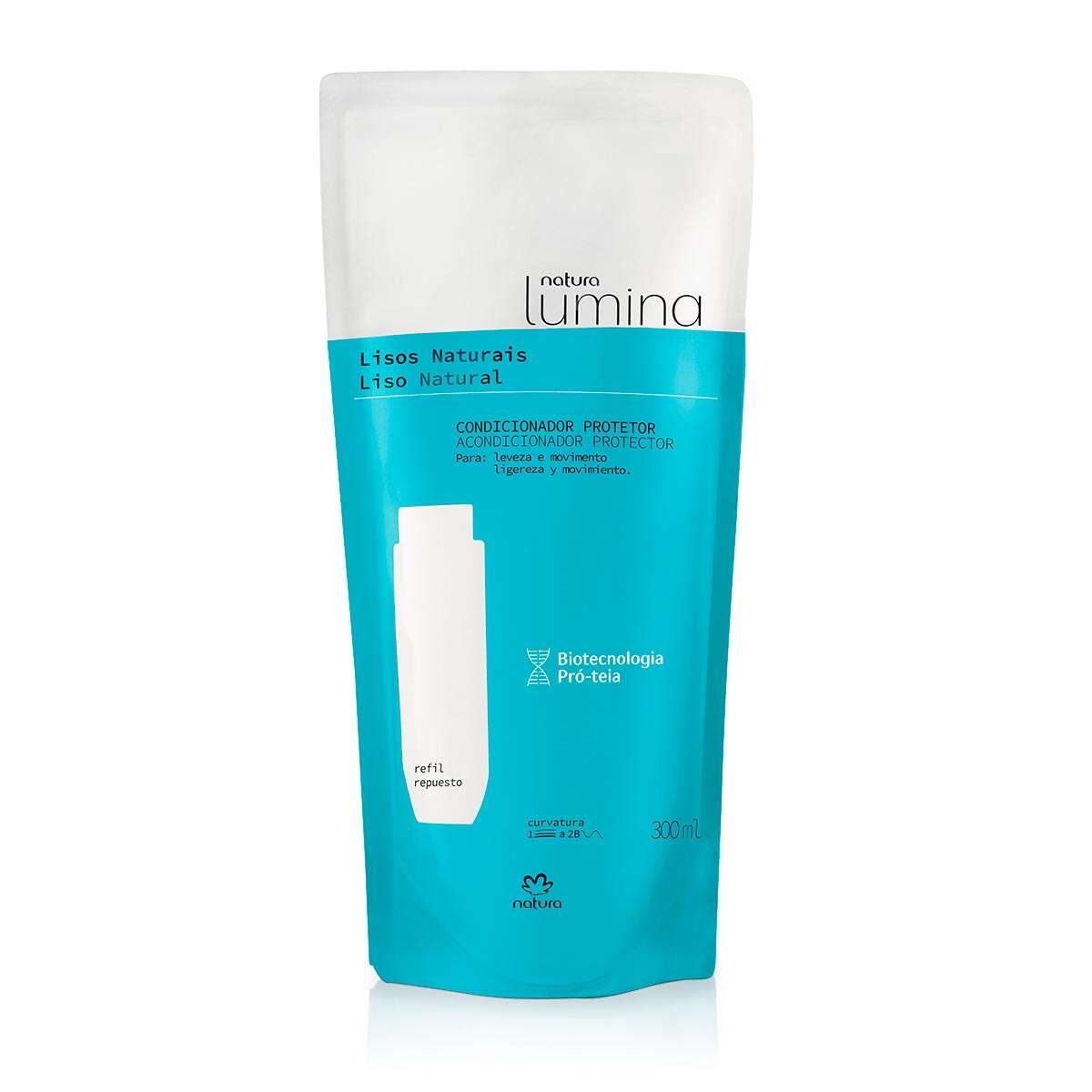 1767958371 145 Refil Condicionador Protetor Para Cabelo Liso Lumina