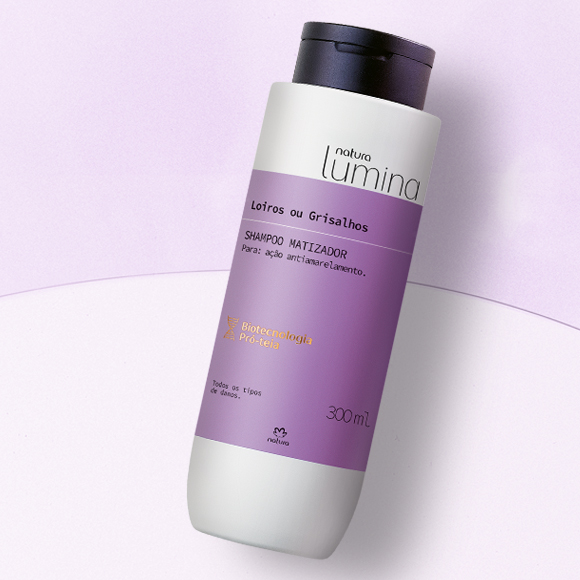 Shampoo Matizador para Cabelos Loiros e Grisalhos Lumina 3 1768078200 256 Shampoo Matizador para Cabelos Loiros e Grisalhos Lumina