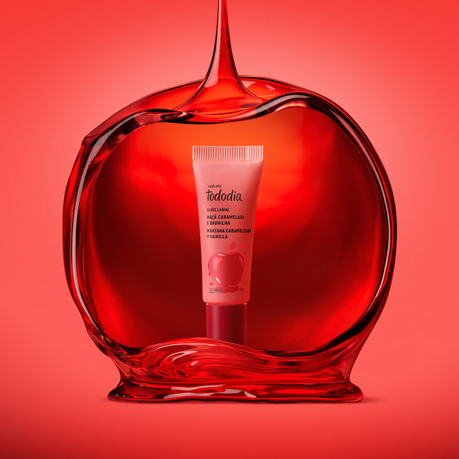 1768128344 729 Gloss Labial Tododia Maca Caramelada e Baunilha