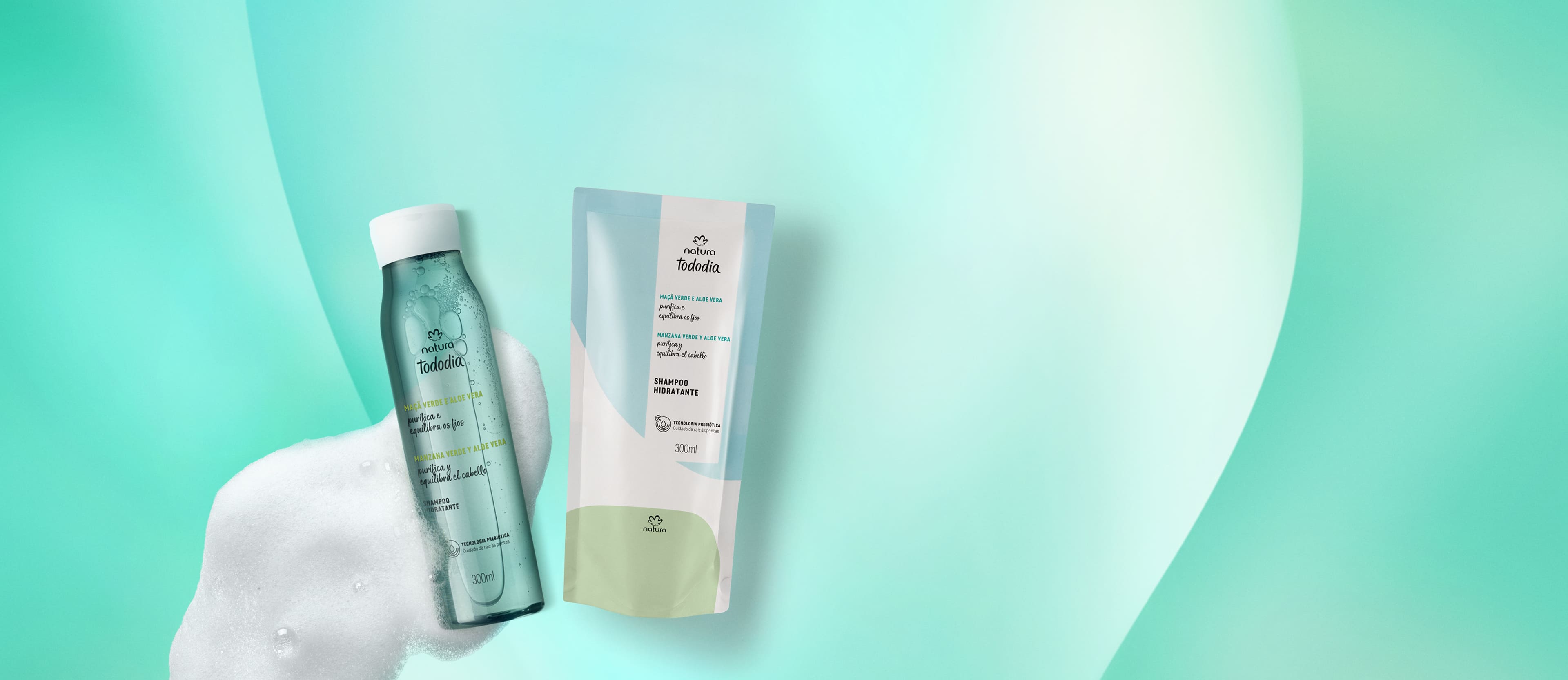 Kit Shampoo Hidratante Tododia Maçã Verde e Aloe Vera com Refil 3 1768159913 118 Kit Shampoo Hidratante Tododia Maca Verde e Aloe Vera com