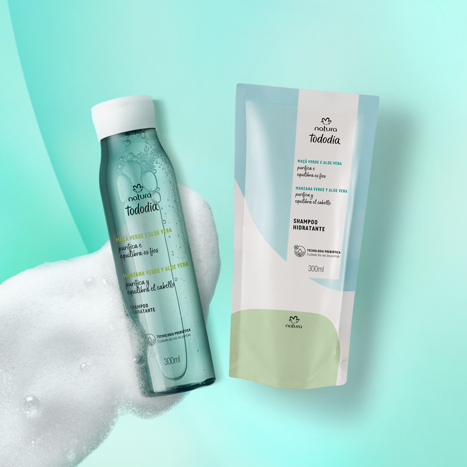 Kit Shampoo Hidratante Tododia Maçã Verde e Aloe Vera com Refil 4 1768159913 244 Kit Shampoo Hidratante Tododia Maca Verde e Aloe Vera com