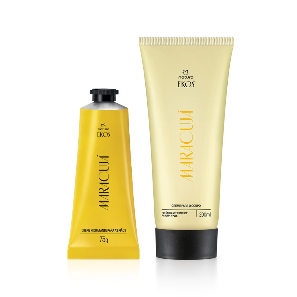 Kit Creme Hidratante para Mãos e Creme Desodorante Hidratante para o Corpo Ekos Maracujá