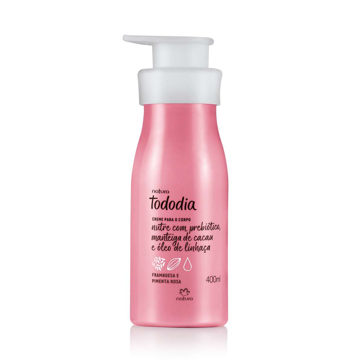1768175318 754 Creme Desodorante Nutritivo para o Corpo Framboesa e Pimenta Rosa