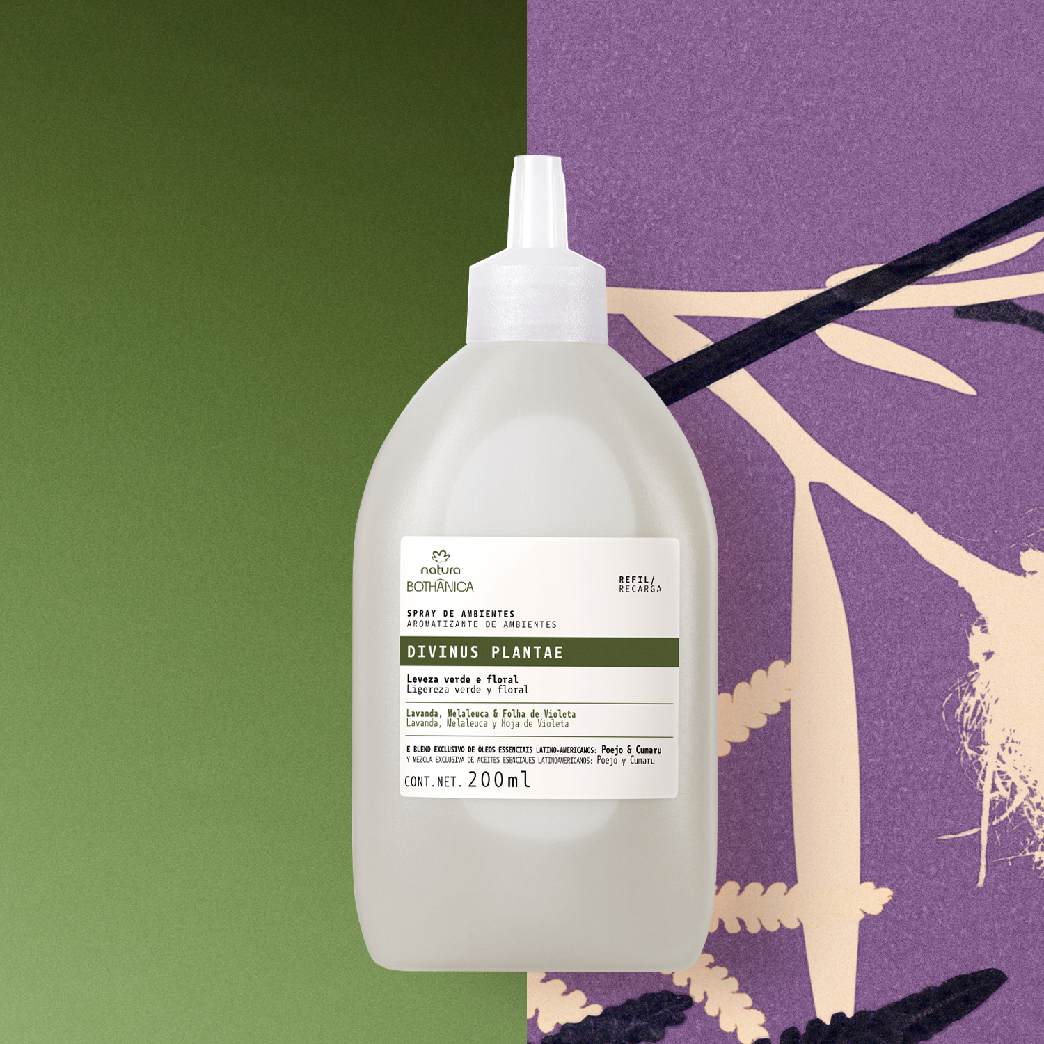 1768189361 503 Refil Spray de Ambientes Bothanica Divinus Plantae 200 ml