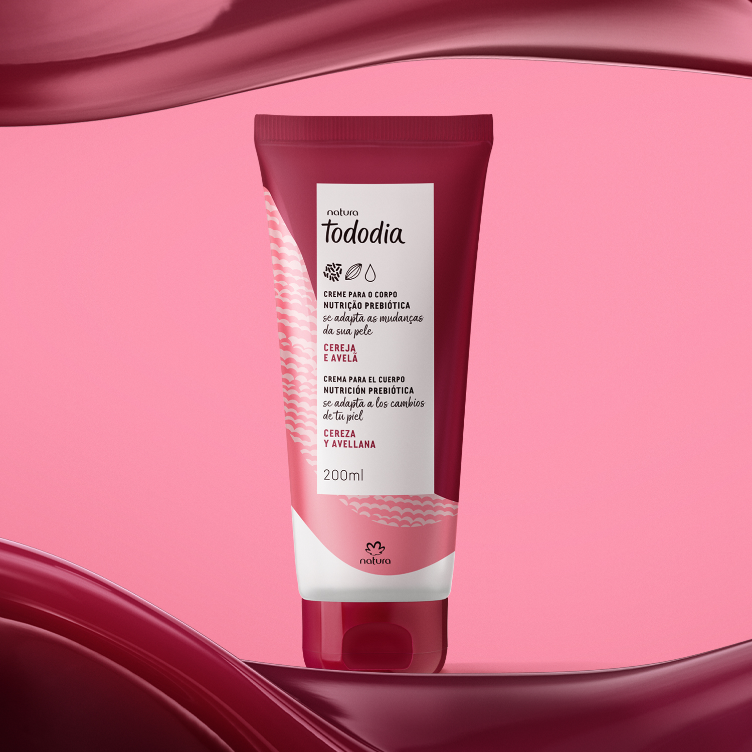 1768253274 325 Creme Desodorante Nutritivo para o Corpo Tododia Cereja e Avela