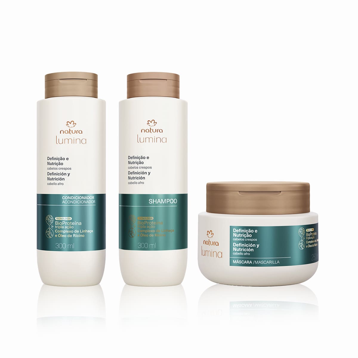 Kit Lumina Cabelos Crespos Shampoo, Condicionador e Máscara (3 produtos) 4 1768275337 568 Kit Lumina Cabelos Crespos Shampoo Condicionador e Mascara 3 produtos