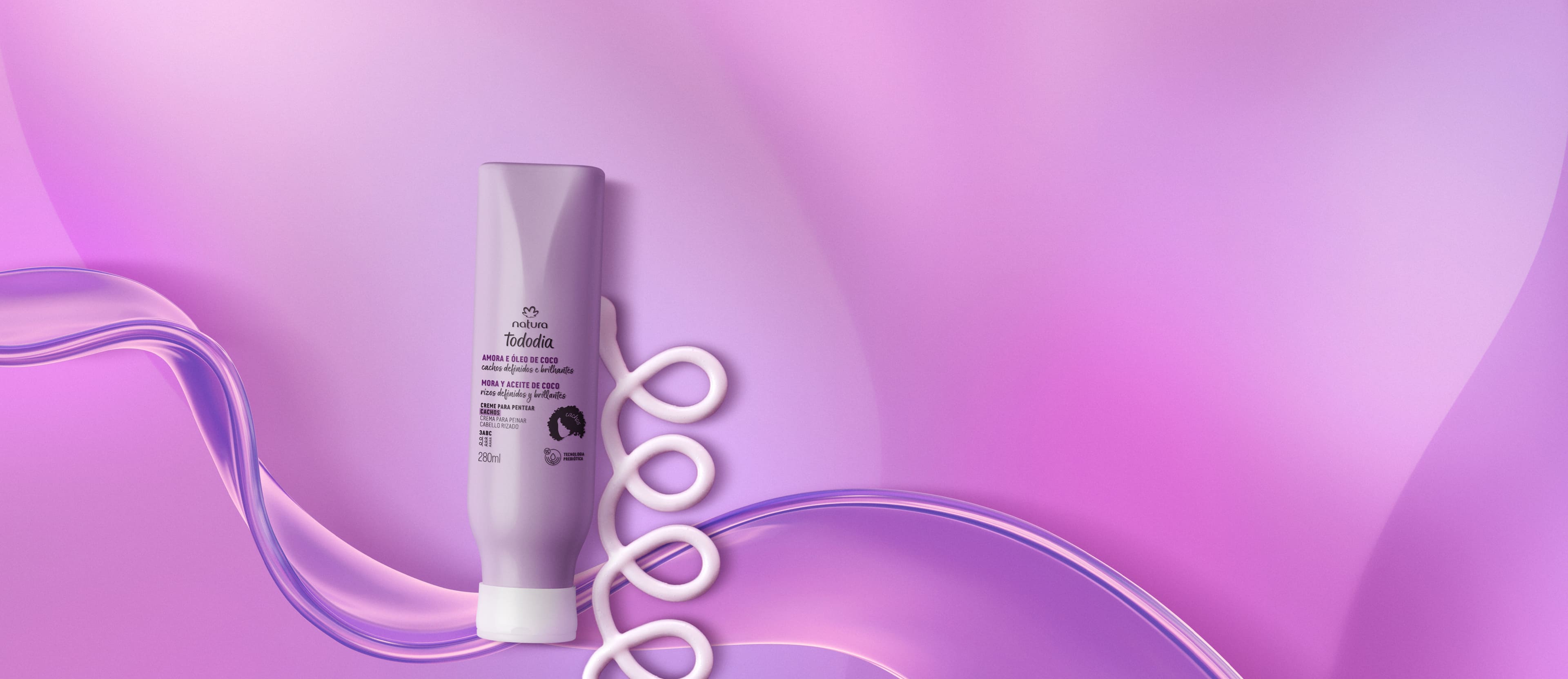 1768285417 766 Creme para Pentear Cachos Tododia Amora e Oleo de Coco
