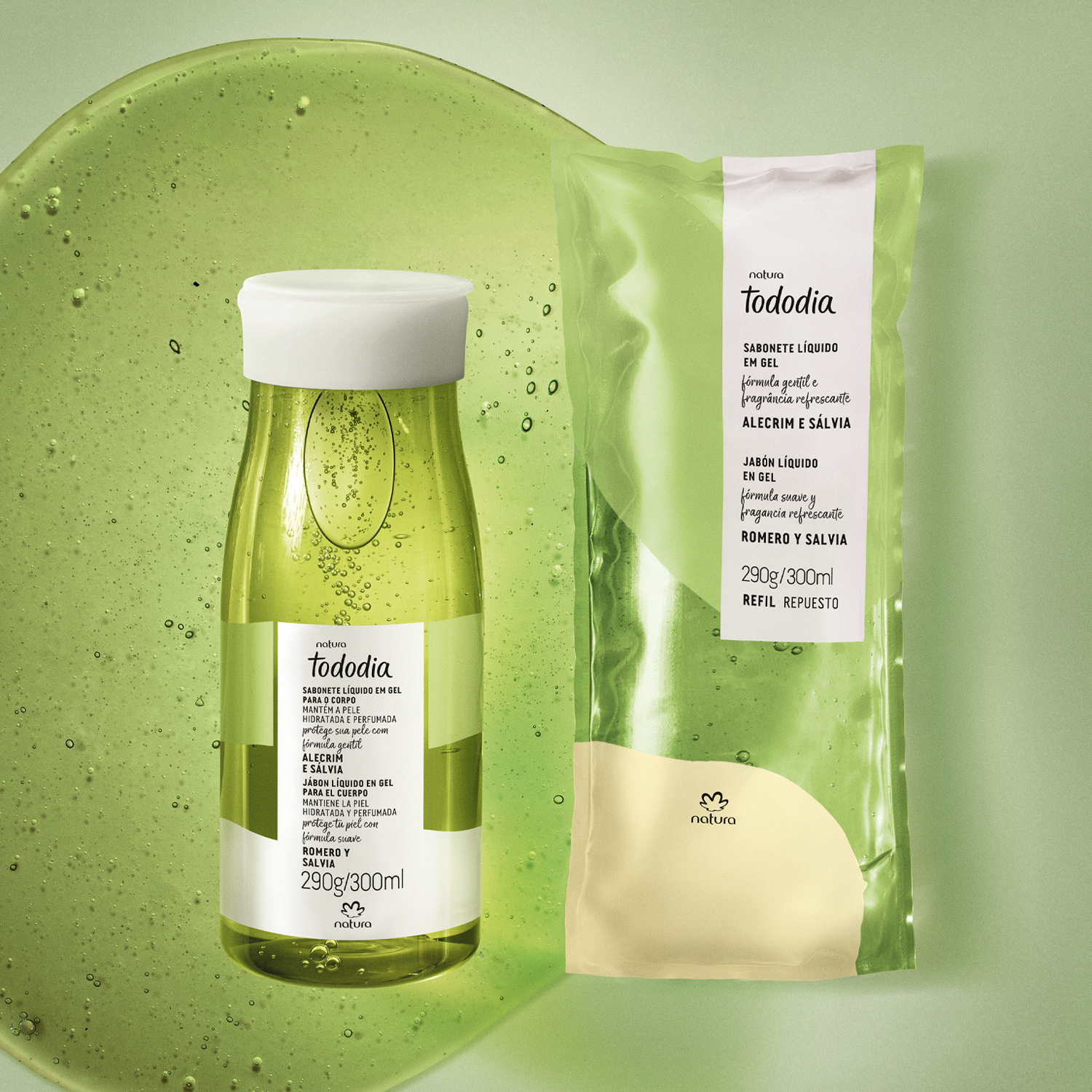 1768307179 840 Kit Sabonete Liquido em Gel para o Corpo Tododia Alecrim